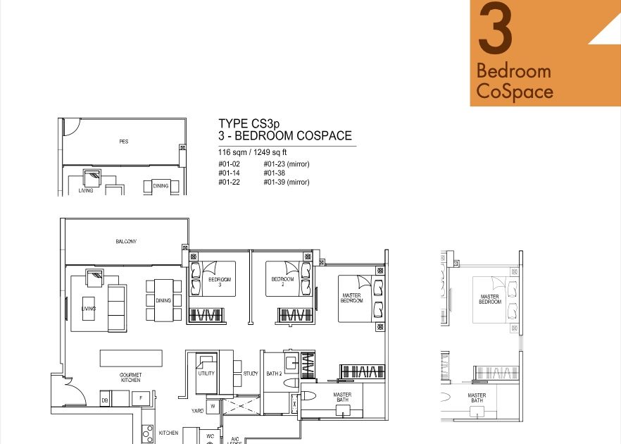 Altura EC Qingjian Realty 3 Bedroom Floor Plan 2